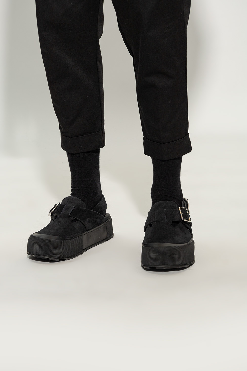 ワイドレッグパンツ | ダークボルドー | Alexander McQueen JP